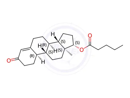 Chemical structure of 17beta-hydroxyestr-4-en-3-one 17-valerate