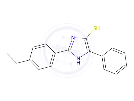 Chemical structure of 2-(4-Ethylphenyl)-5-phenyl-1H-imidazole-4-thiol