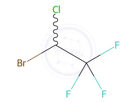 Chemical structure of Halothane