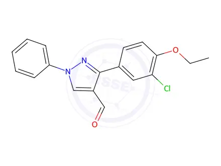 Chemical structure of 3-(3-Chloro-4-ethoxyphenyl)-1-phenyl-1H-pyrazole-4-carbaldehyde