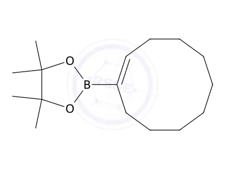 Chemical structure of 2-(1-Cyclodecen-1-yl)-4,4,5,5-tetramethyl-1,3,2-dioxaborolane