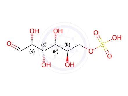 Chemical structure of glucose 6-(hydrogen sulfate)