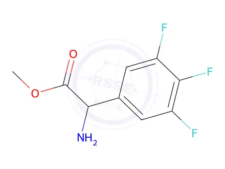 Chemical structure of Methyl 2-amino-2-(3,4,5-trifluorophenyl)acetate