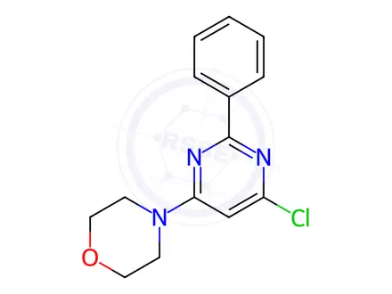 Chemical structure of 4-(6-Chloro-2-phenyl-4-pyrimidinyl)morpholine
