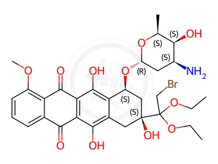 Chemical structure of Doxorubicin Impurity 58