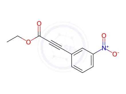 Chemical structure of (3-NITRO-PHENYL)-PROPYNOIC ACID ETHYL ESTER