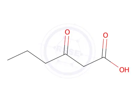 Chemical structure of 3-Oxohexanoic Acid