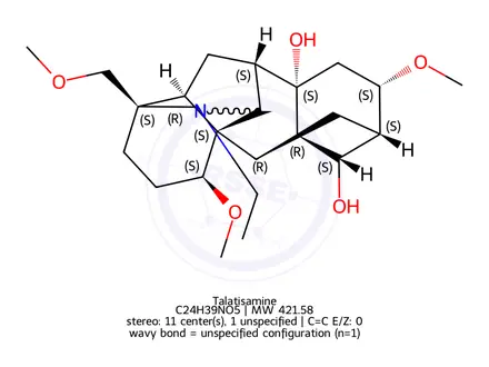 Chemical structure of Talatisamine