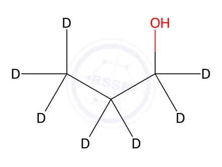 Chemical structure of 1-Propan-1,1,2,2,3,3,3-d7-ol