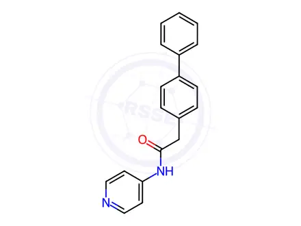 Chemical structure of N-4-Pyridinyl[1,1'-biphenyl]-4-acetamide