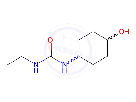 Chemical structure of 1-Ethyl-3-(4-hydroxycyclohexyl)urea (trans)