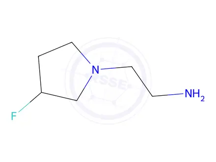 Chemical structure of 2-(3-Fluoropyrrolidin-1-yl)ethanamine