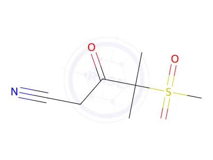 Chemical structure of 4-Methanesulfonyl-4-methyl-3-oxopentanenitrile