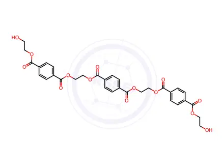 Chemical structure of Ethylene Terephthalate Linear Trimer