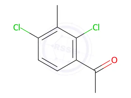 Chemical structure of 1-(2,4-Dichloro-3-Methylphenyl)Ethanone