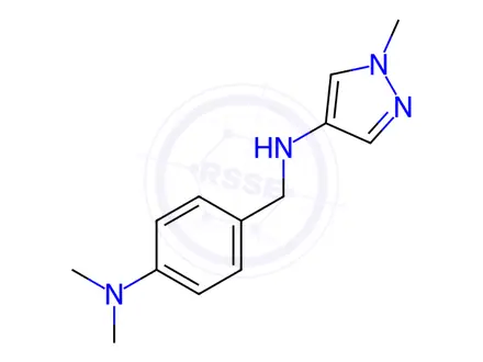 Chemical structure of N-[4-(dimethylamino)benzyl]-1-methyl-1H-pyrazol-4-amine