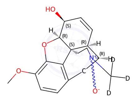 Chemical structure of Codeine-d3 N-Oxide