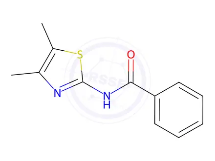 Chemical structure of N-(4,5-dimethylthiazol-2-yl)benzamide