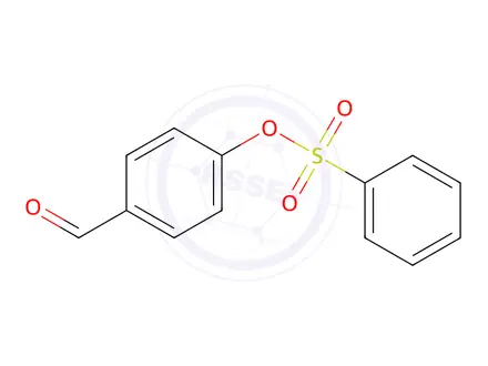 Chemical structure of 4-Formylphenyl benzenesulfonate