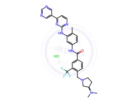 Chemical structure of Bafetinib Hydrochloride