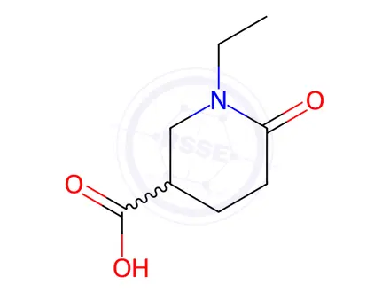 Chemical structure of 1-Ethyl-6-oxopiperidine-3-carboxylic acid