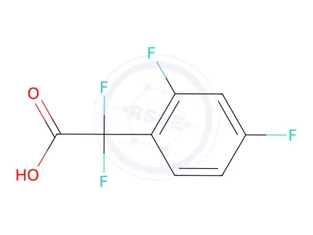 Chemical structure of 2-(2,4-difluorophenyl)-2,2-difluoroacetic acid