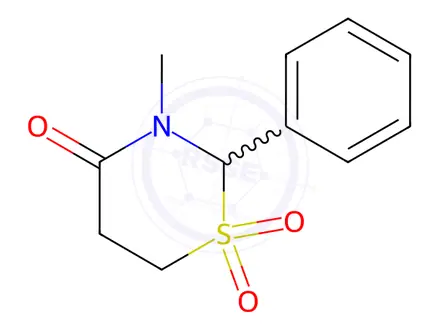 Chemical structure of Chlormezanone Impurity 1