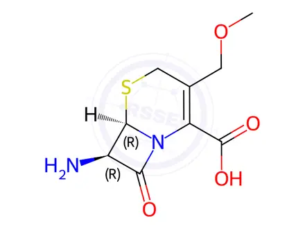 Chemical structure of 7-AMCA(Cefpodoxime Proxetil Mother Nucleus)