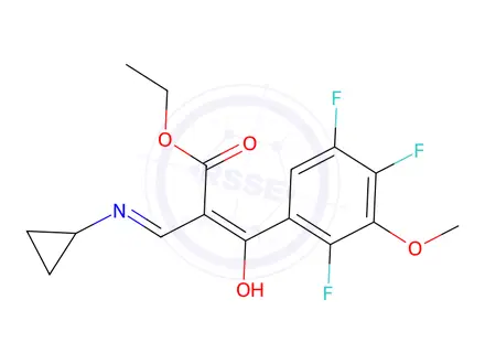 Chemical structure of 2-(2,4,5-Trifluoro-3-methoxybenzoyl)-3-cyclopropylaminoacrylic Acid Ethyl Ester