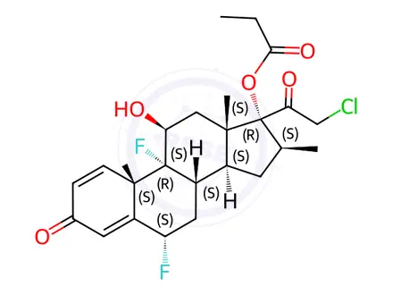 Chemical structure of Halobetasol propionate