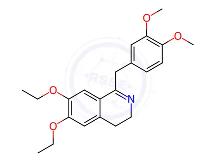 Chemical structure of 1-[(3,4-Dimethoxyphenyl)methyl]-6,7-diethoxy-3,4-dihydroisoquinoline