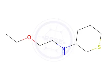 Chemical structure of n-(2-Ethoxyethyl)tetrahydro-2h-thiopyran-3-amine