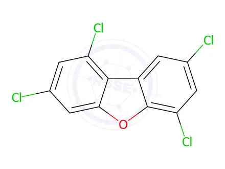 Chemical structure of 1,3,6,8-Tetrachlorodibenzofuran