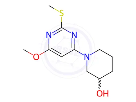 Chemical structure of 1-(6-Methoxy-2-Methylsulfanyl-pyriMidin-4-yl)-piperidin-3-ol