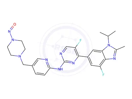 Chemical structure of Abemaciclib Impurity 75 (N-Nitroso Abemaciclib Impurity 15)