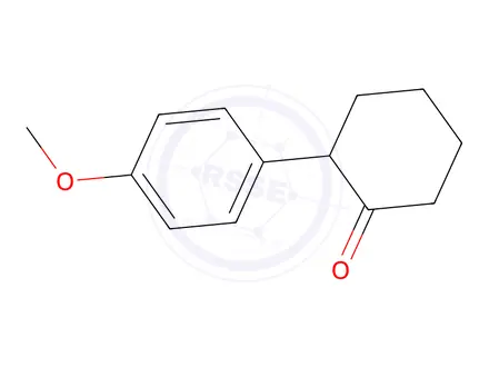Chemical structure of 2-(4-Methoxyphenyl)cyclohexanone
