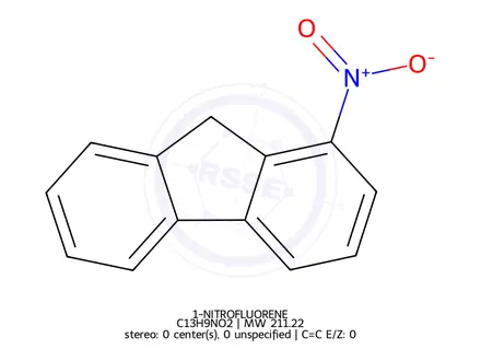 Chemical structure of 1-NITROFLUORENE