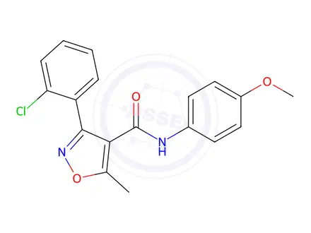 Chemical structure of (3-(2-CHLOROPHENYL)-5-METHYLISOXAZOL-4-YL)-N-(4-METHOXYPHENYL)FORMAMIDE