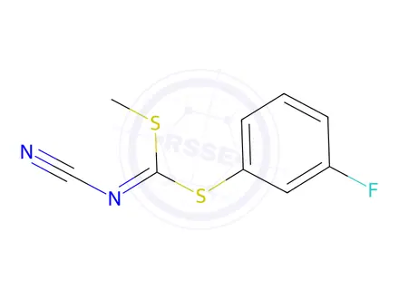 Chemical structure of (3-FLUOROPHENYL) METHYL CYANOCARBONIMIDODITHIOATE