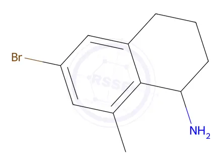 Chemical structure of 6-BROMO-8-METHYL-1,2,3,4-TETRAHYDRONAPHTHYLAMINE