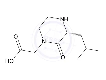 Chemical structure of (R)-2-(3-Isobutyl-2-oxopiperazin-1-yl)acetic acid