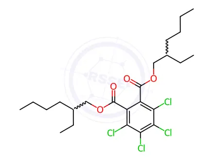 Chemical structure of 3,4,5,6-Tetrachlorophthalic acid bis(2-ethylhexyl) ester
