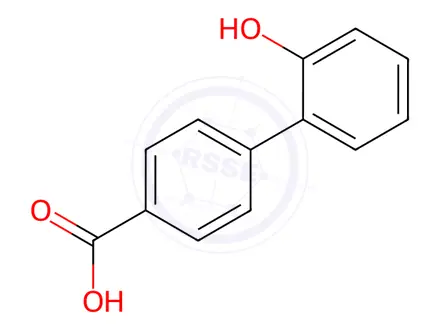 Chemical structure of 2'-Hydroxybiphenyl-4-carboxylic Acid