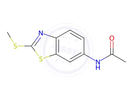 Chemical structure of N-(2-(methylthio)benzo[d]thiazol-6-yl)acetamide