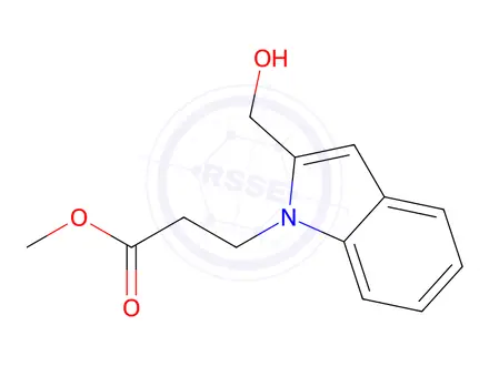 Chemical structure of METHYL 3-(2-(HYDROXYMETHYL)-1H-INDOL-1-YL)PROPANOATE