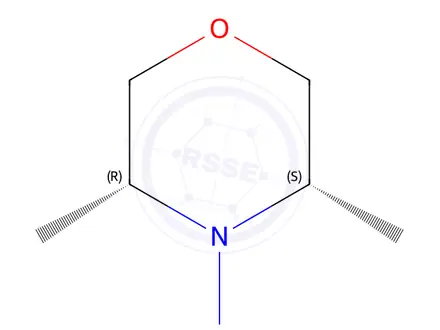 Chemical structure of 4-Morpholinamine,3,5-dimethyl-,cis-(9CI)