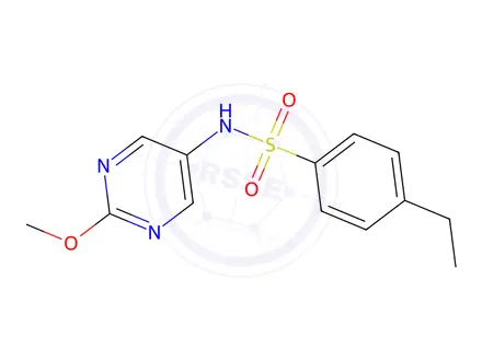 Chemical structure of 4-Ethyl-N-(2-methoxypyrimidin-5-yl)benzenesulfonamide