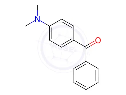 Chemical structure of 4-(Dimethylamino)benzophenone