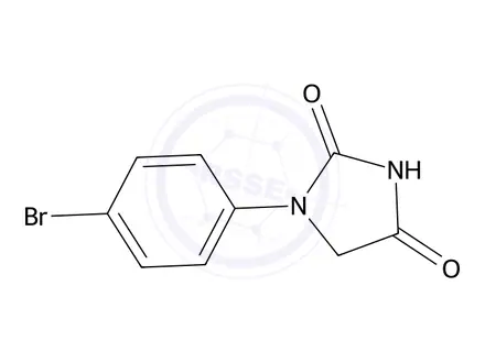 Chemical structure of 1-(4-Bromophenyl)imidazolidine-2,4-dione