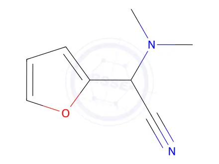 Chemical structure of (Dimethylamino)(2-furyl)acetonitrile